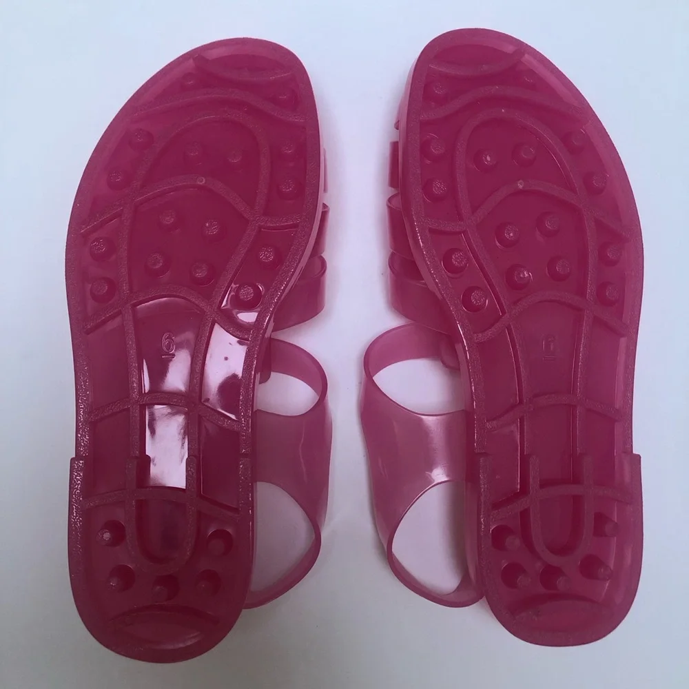 Pink Jelly Fisherman Sandals